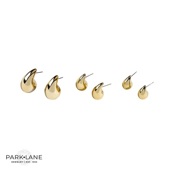 Park Lane Monaco Gold Teardrop Earrings Set - Picture 1 of 6